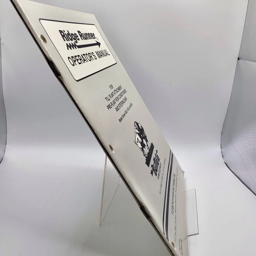 Buffalo, Fleischer Manufacturing 4000, 4100, 4100 Ridge Runner Operators‎ Manual